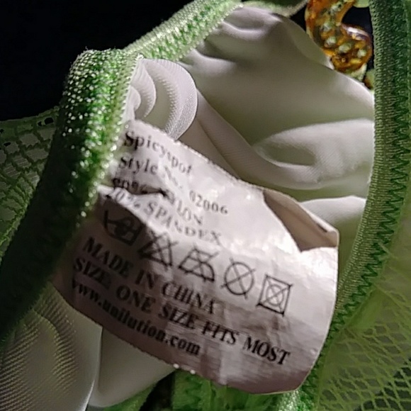 Spicyspot 1 Pc Bathing Suit Lime Green. OSFM - Picture 8 of 8